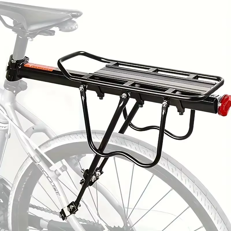 Porte-bagages arrière réglable en alliage d'aluminium pour vélo de route de montagne de 26 à 29 pouces