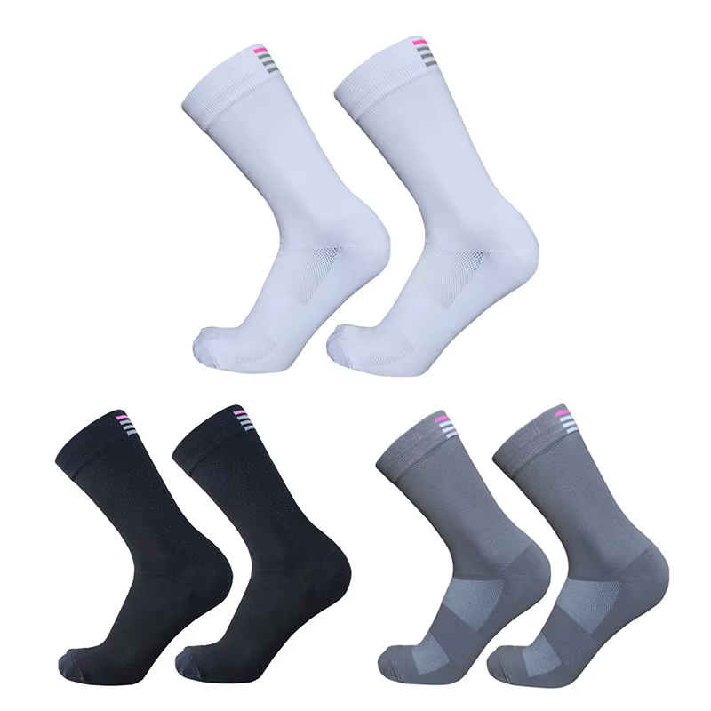 Nouvelles chaussettes de vélo de route professionnelles de haute qualité