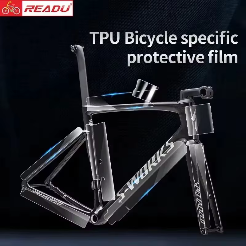 Protecteur de cadre de vélo de route en TPU