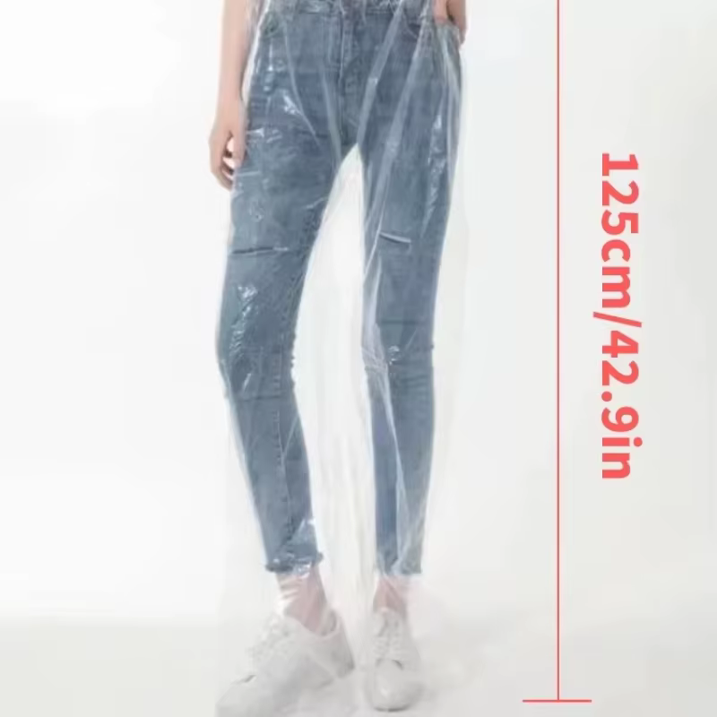 Nouveau pantalon de pluie jetable voyage en plein air cyclisme épaissi Pack pied dérive imperméable