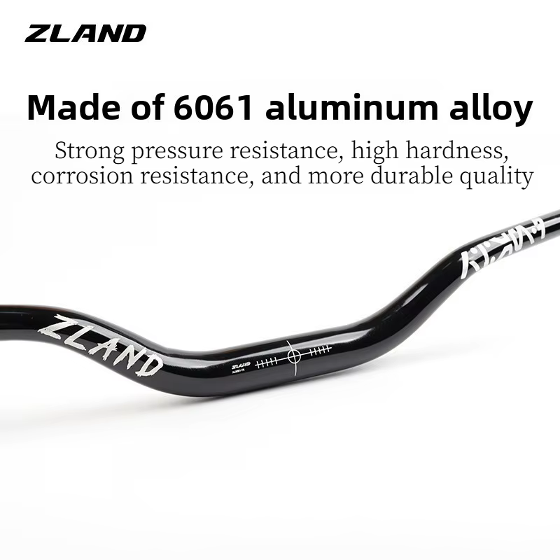 ZLAND VTT guidon élévateur poli-620/680/720/780MM 55mm ascenseur poli noir pour le cyclisme de fond de descente