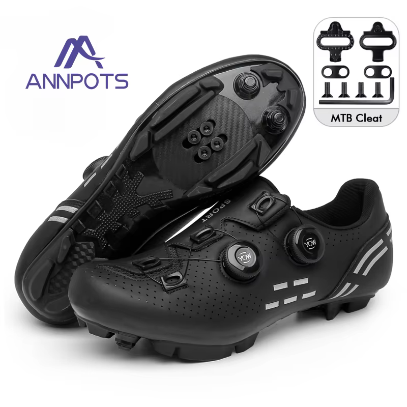 Chaussures de cyclisme en carbone pour femmes et hommes