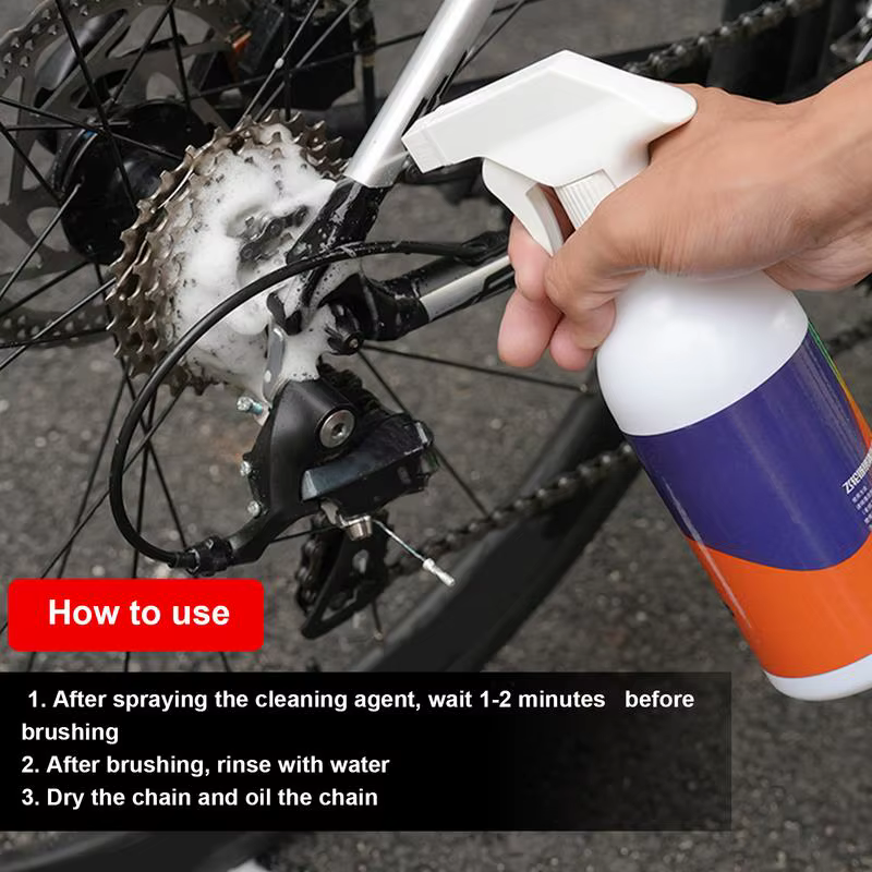 Nettoyant liquide pour chaîne de vélo, spray de dégrati age pour JOBooks, accessoires d'entretien de bicyclette, 500ml