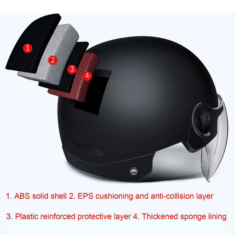 Casque de moto Style Jet casques de vélo pour hommes femmes adulte