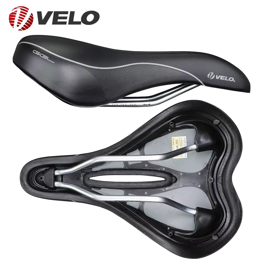 Conductrice O VL-3362 Vélo De Route Selle Silicone Gel PU Épaissir Creux Respirant Confortable VTT