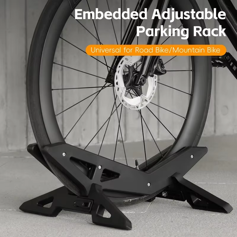 Supports de stationnement de vélo réglables antidérapants en ABS pour intérieur