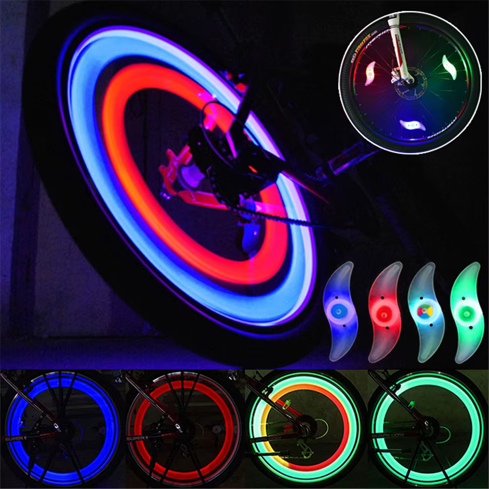 Feu de rayons de roue de vélo