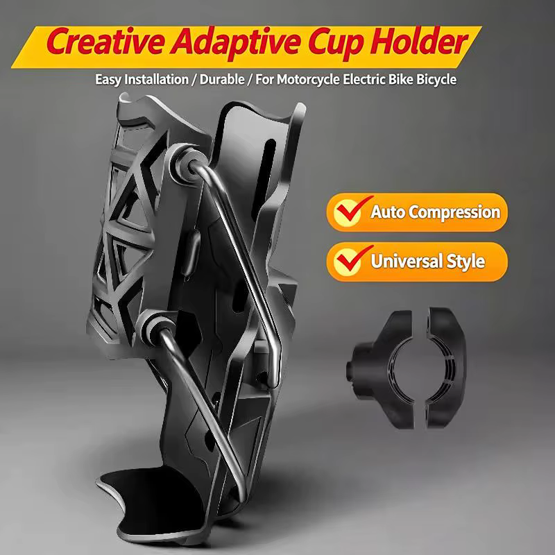 Porte-bidon compact pour vélos et motos avec support stable pour usage occasionnel