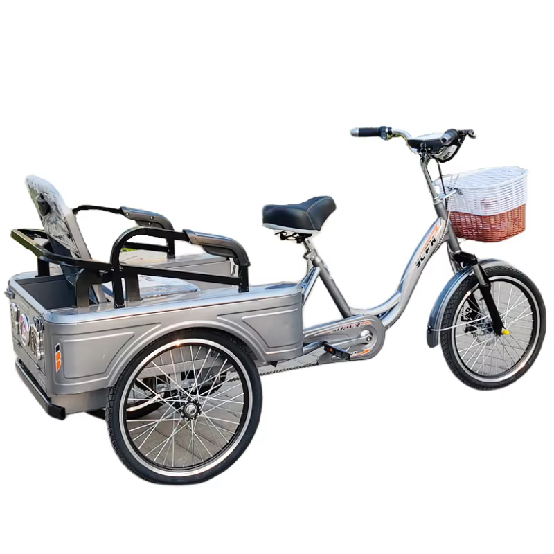 Vélo cargo électrique à trois roues pour adultes