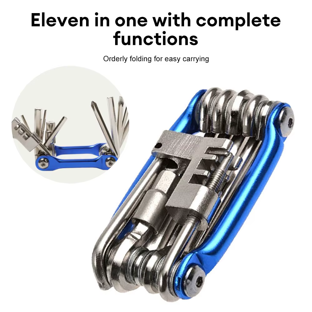 Kit d'outils de réparation de vélo 11 en 1