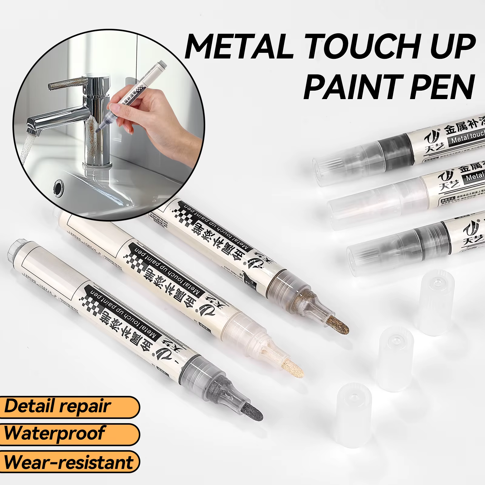 Stylo de peinture de retouche de voiture universel moto vélo pneu Graffiti marqueur