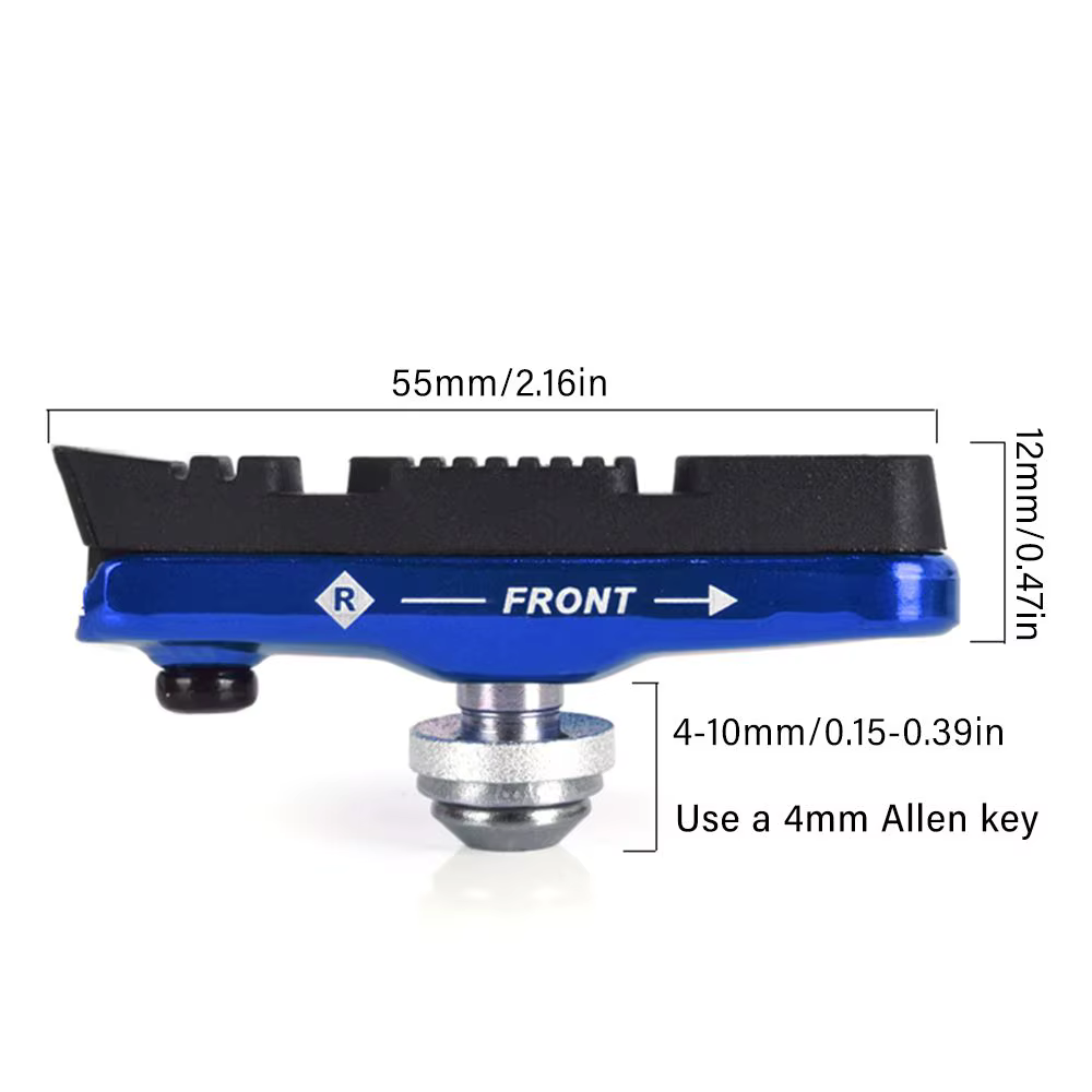Plaquettes de frein en caoutchouc durables pour vélo de montagne V-Brake MTB