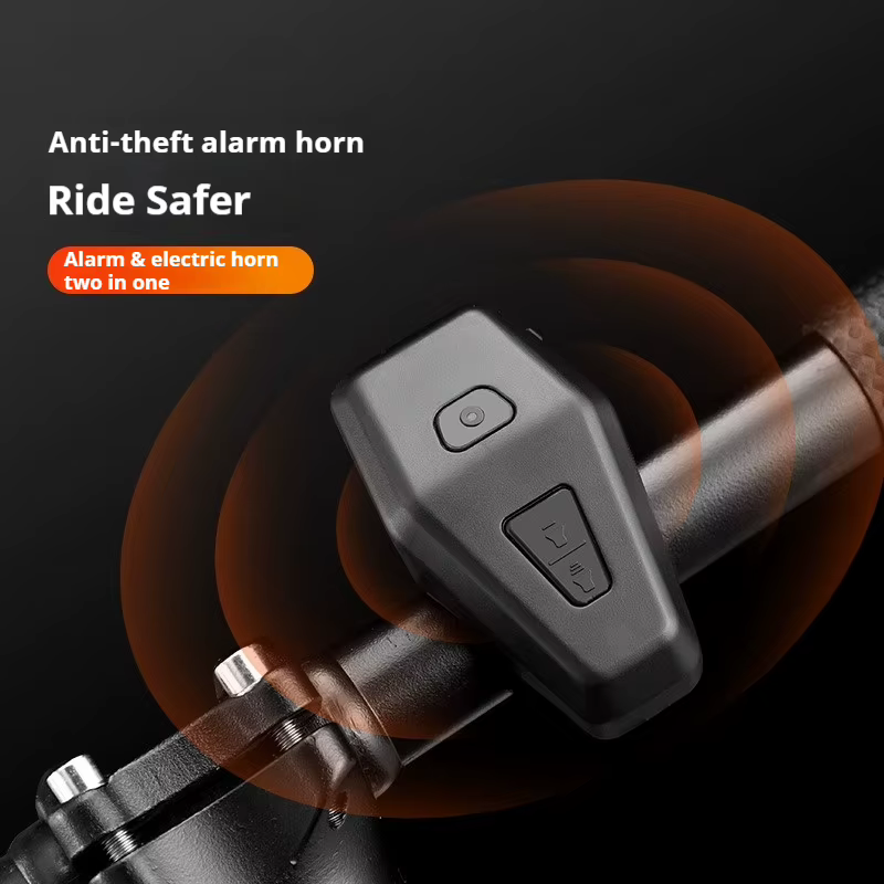 Sonnette de vélo électronique avec alarme de sécurité rechargeable par USB
