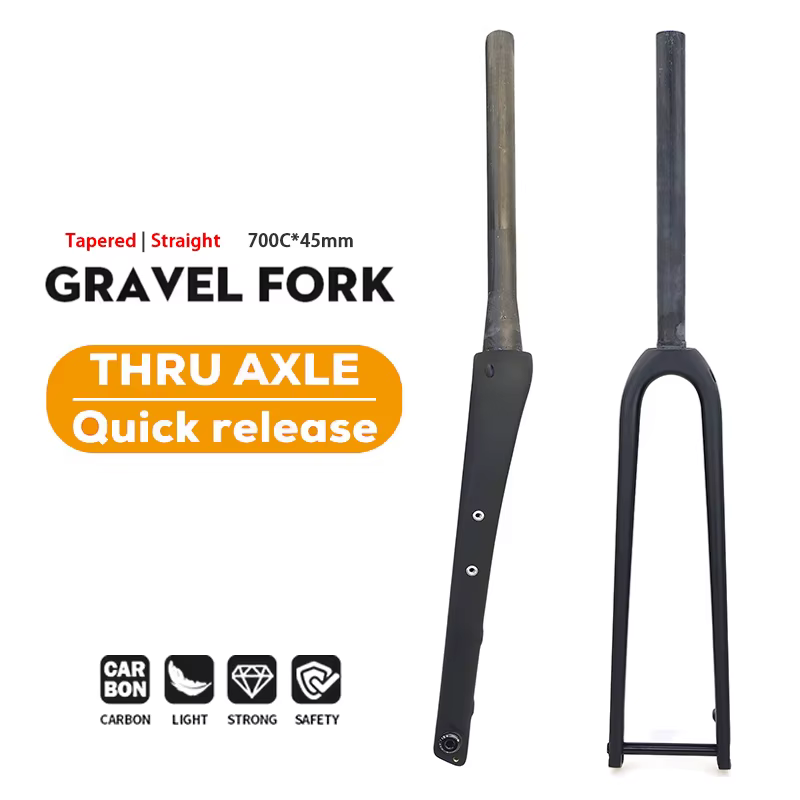 Fourche de gravier conique en Fiber de carbone