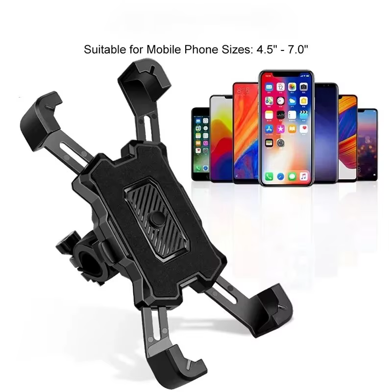 Universel 360 ° Support de téléphone rotatif antidérapant pour vélo, support réglable pour VTT, moto, motocyclette - Accessoire de vélo