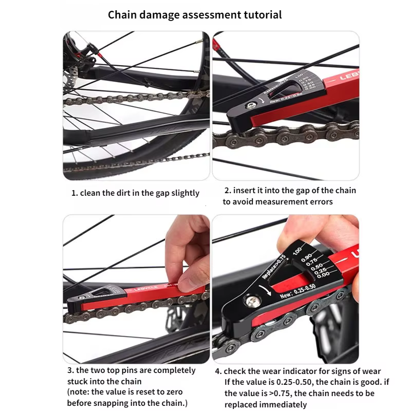 Indicateur d'usure de chaîne de vélo