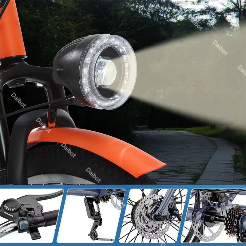 Tricycle électrique avec panier de chargement/traction pour adultes
