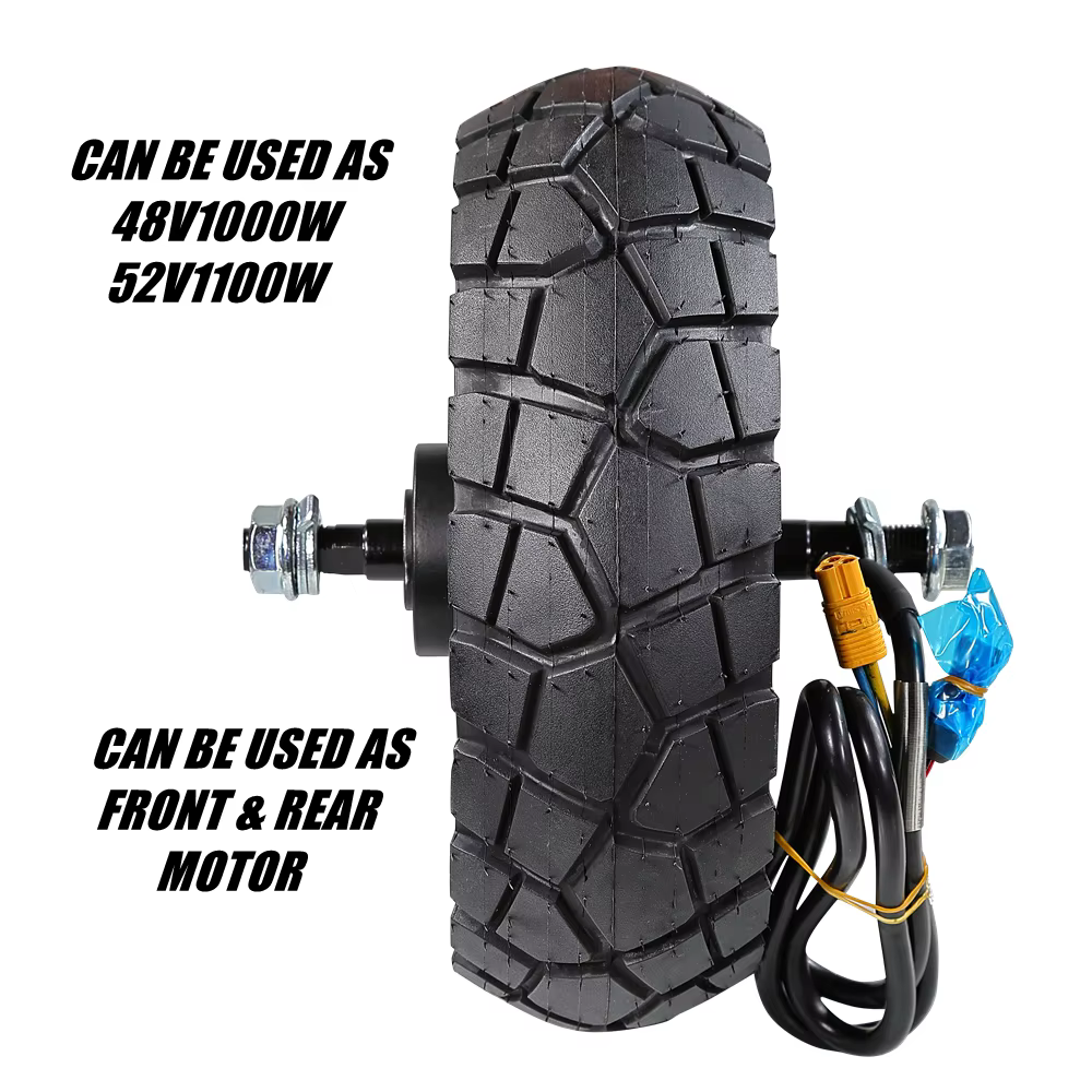 Moteur avec pneu tubeless pour trottinette électrique AUSOM DT2 PRO L2 MAX KUGOO F3 PRO MAX F3 PLUS 48V1000W 52V1100W
