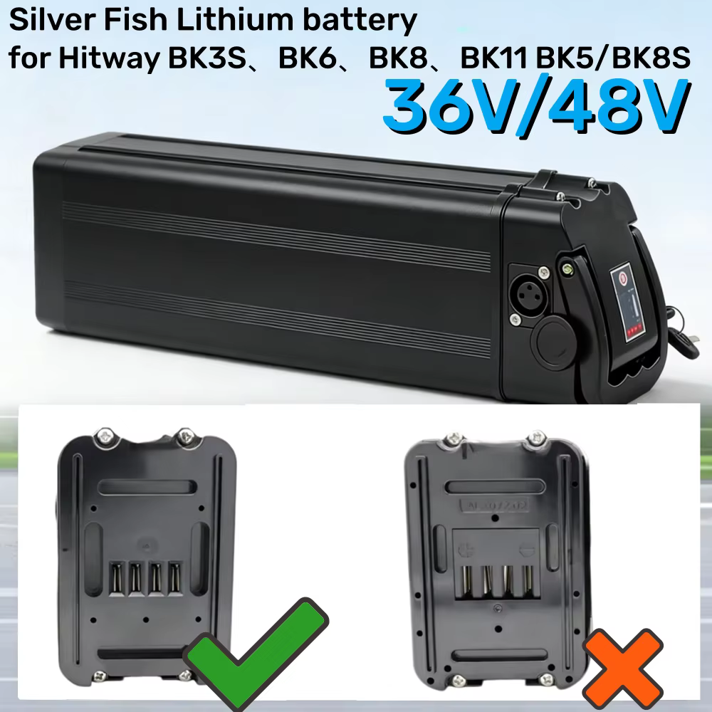 Batterie de vélo pliable 36V/48V 10Ah 15Ah 20Ah 25Ah avec BMS intégré pour COLORWAY BK6 Hitway BK3 BK5 BK6 BK8 BK11 BK37 ﻿ avec chargeur 2A