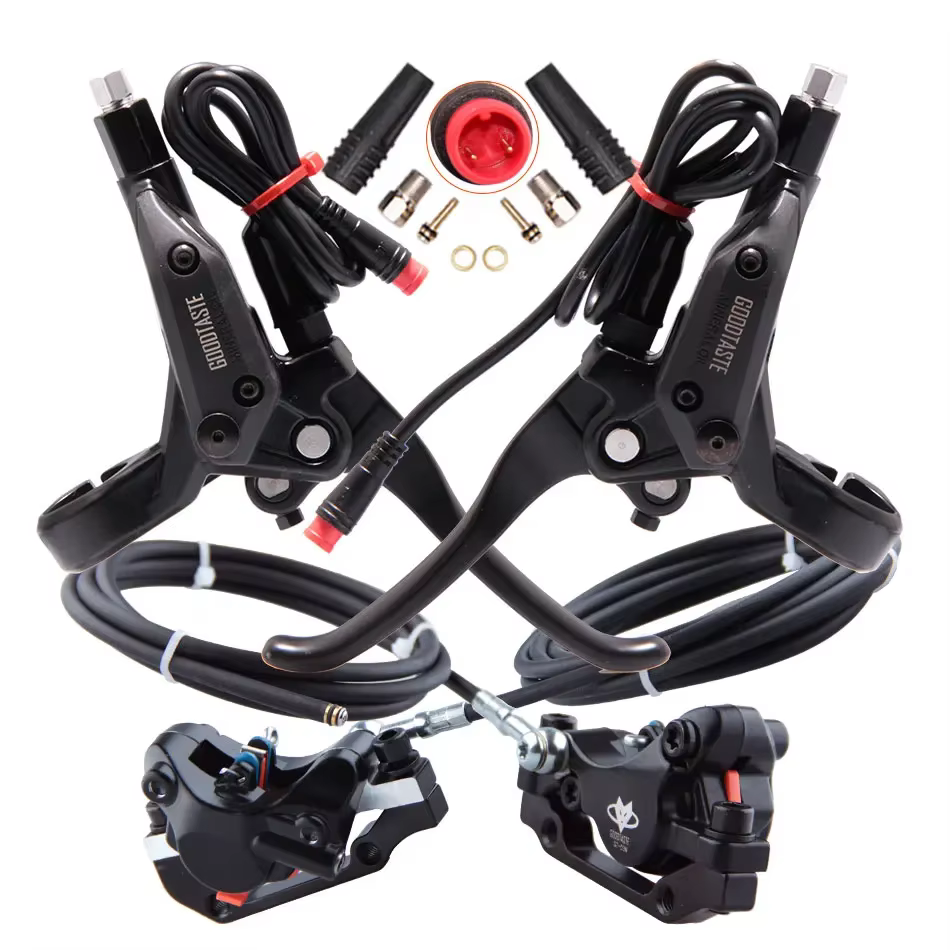 Goodtaste GT03N freins hydrauliques à disque gauche pour vélo électrique de montagne mise hors tension Xod Long Tube d'huile 2100 160 140 levier pince poignée de frein