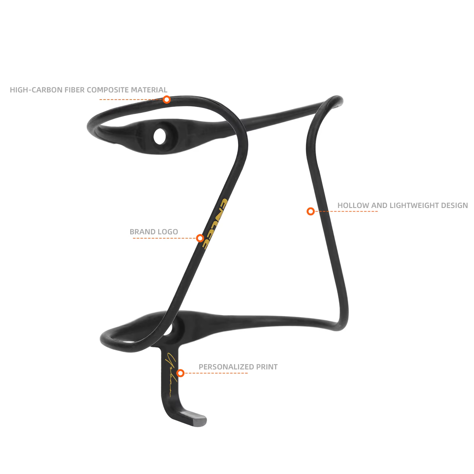 Porte-bouteille de vélo ultra léger en fibre de carbone haute performance pour vélos de route et de montagne