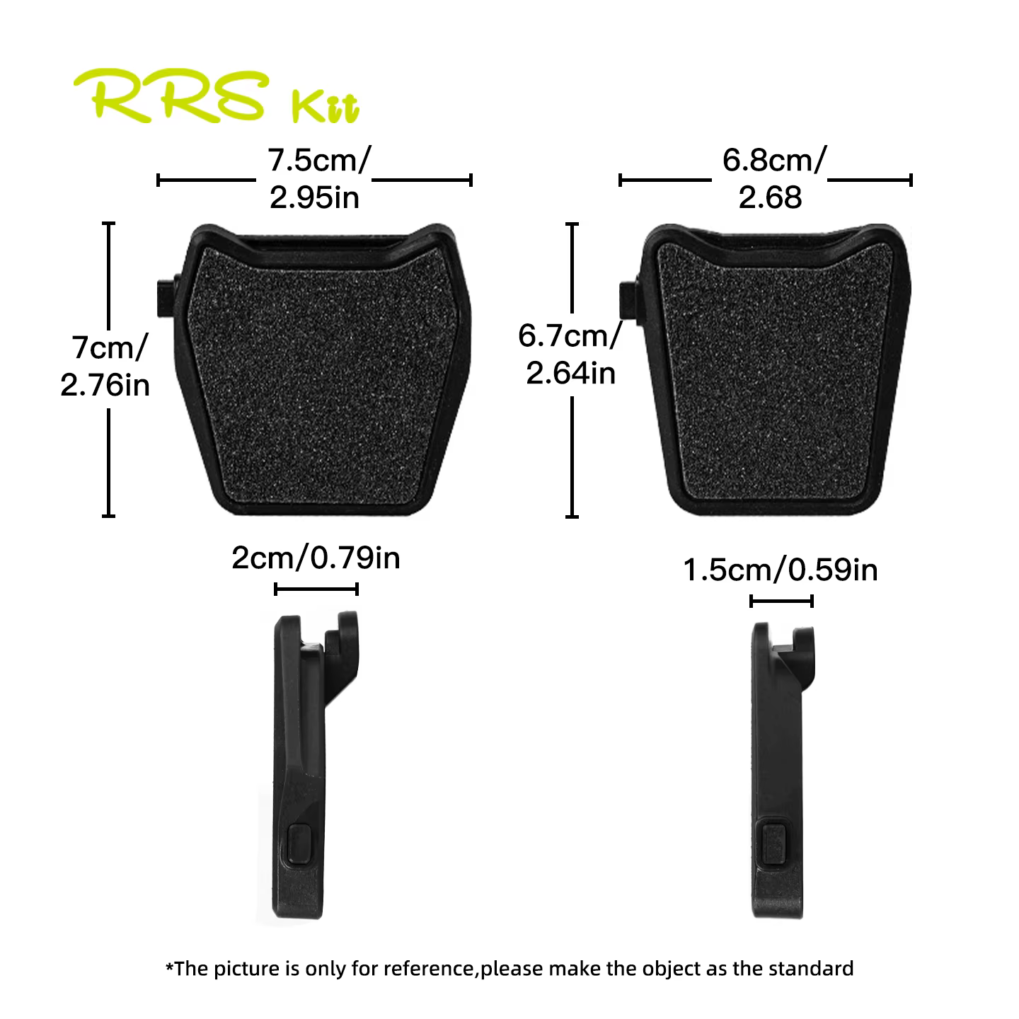 RRSkit convertisseur de pédale de vélo de route adaptateur de pédales automatiques autobloquantes pour couvercle