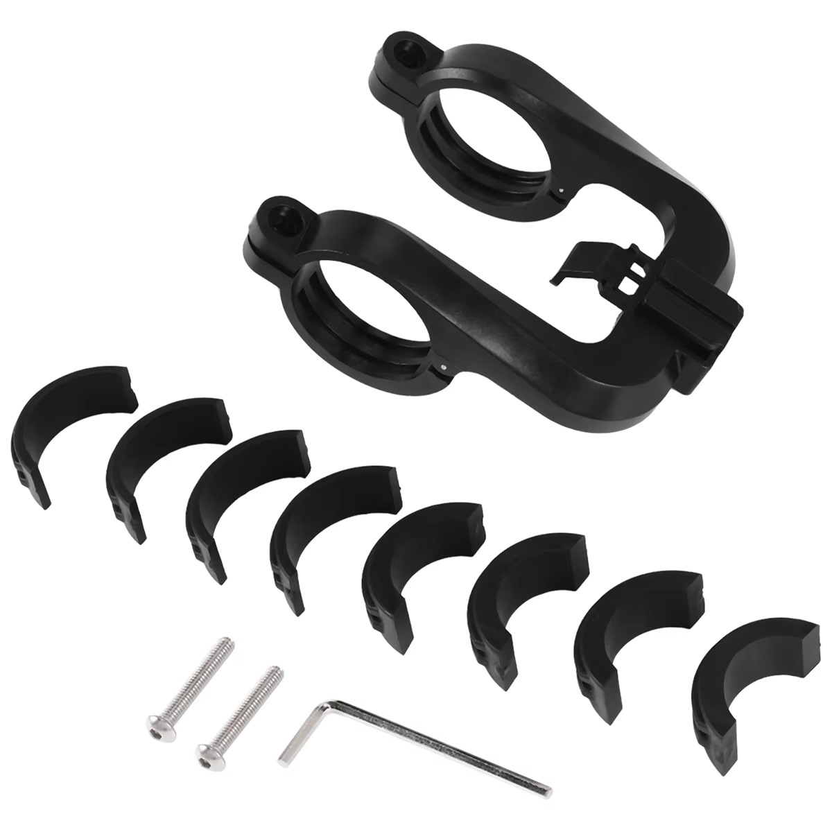 Support central pour éclairage de vélo