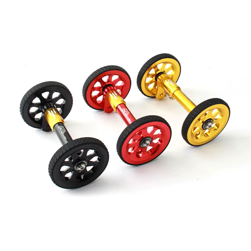 Roues d'assistant de vélo pliantes 85x12mm