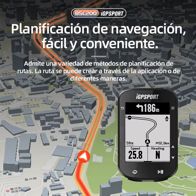 Ordinateur de vélo étanche BSC200 navigation GPS sans fil