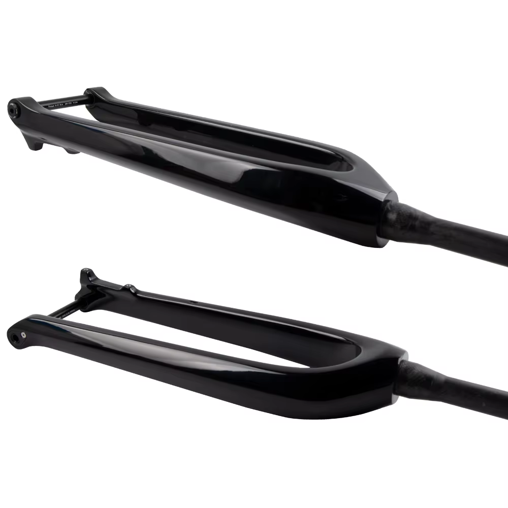 Nouveau VTT entièrement en Fiber de carbone UD VTT frein à disque 15x110mm Boost fourche de vélo améliorée à axe traversant câble intérieur conique