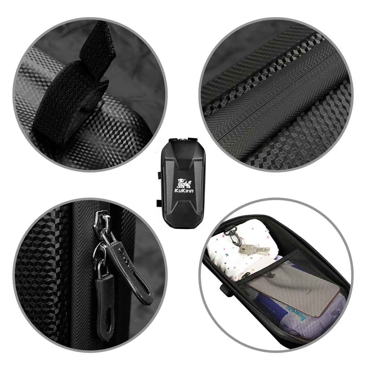 Kukirin 2L/3L/4L sac de Scooter électrique sac de rangement de guidon haut de gamme Portable étanche à la pluie et à la poussière sac suspendu