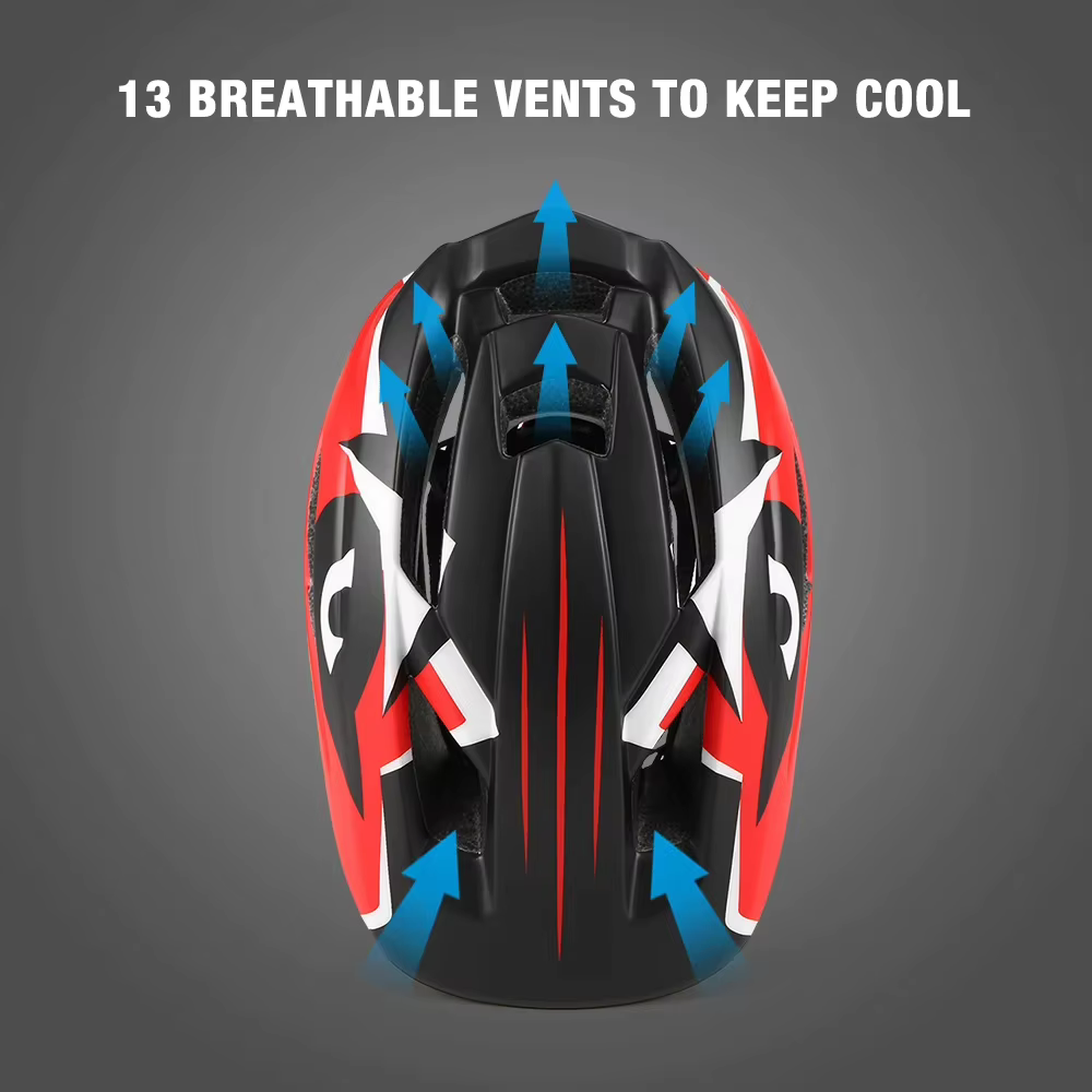 Casque de vélo intégral amovible pour enfants