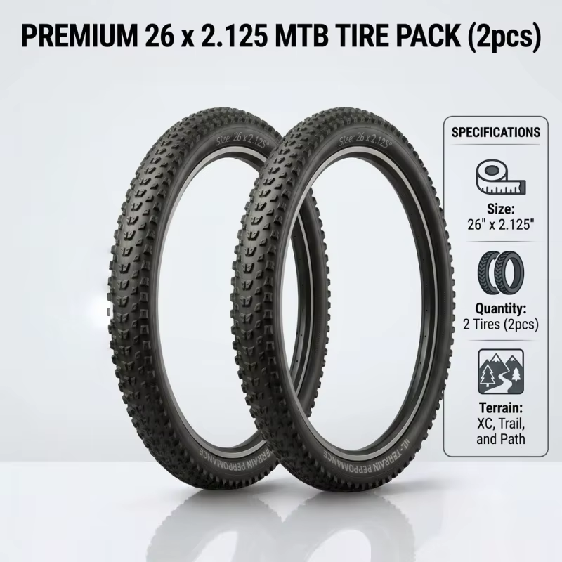 Lot de 2 pneus de VTT 29/27