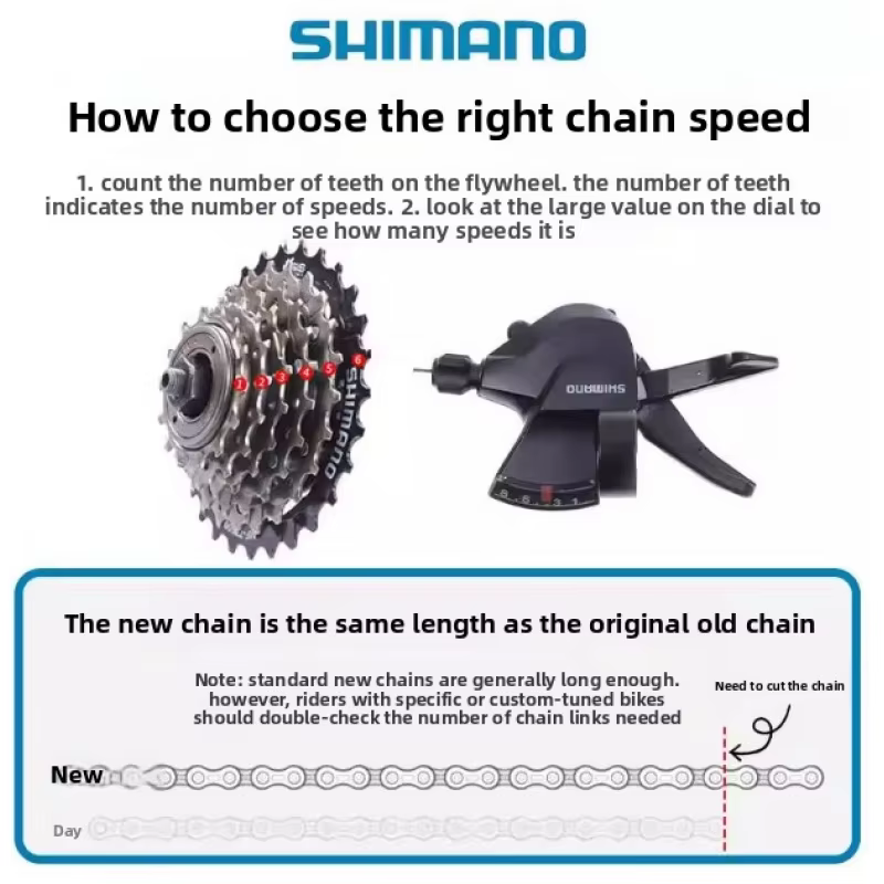 Chaîne de vélo Shimano d'origine 8/9/10/11/12 vitesses