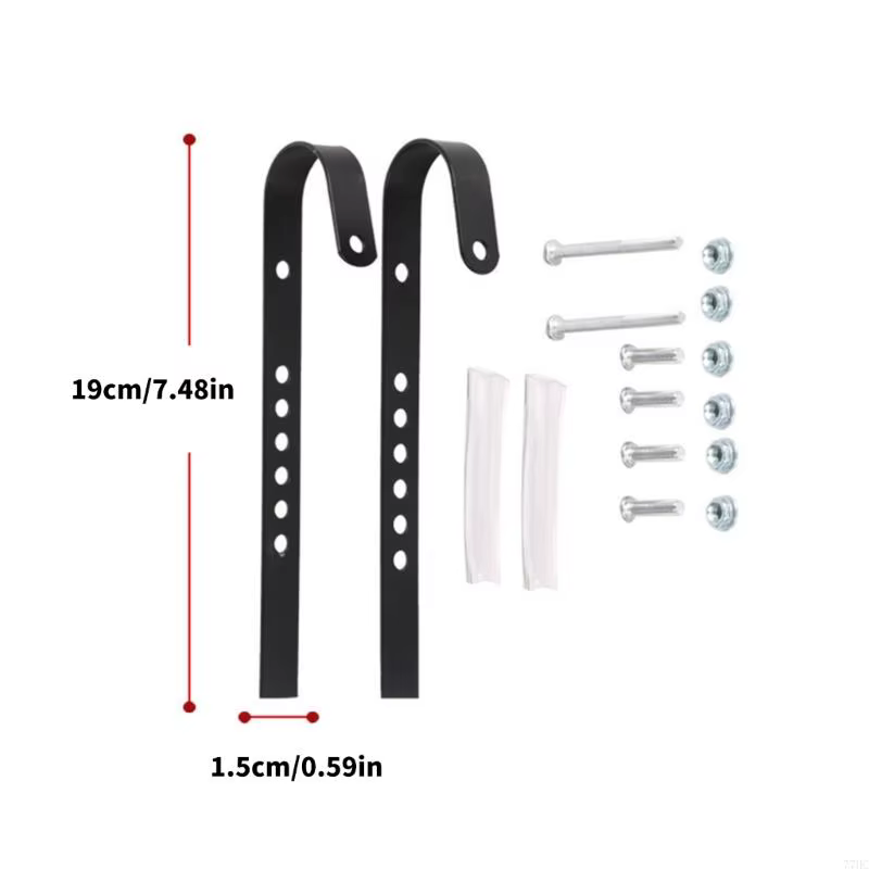 77HC Metal Bike Front Basket High Hauteur réglable Crochet rapide