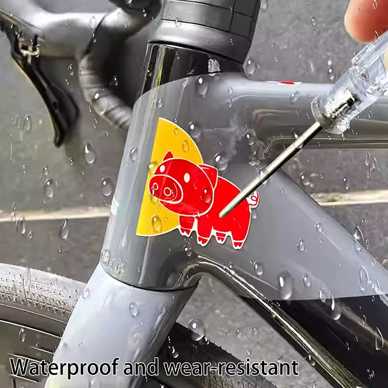 Autocollants amusants pour Tube de tête de vélo