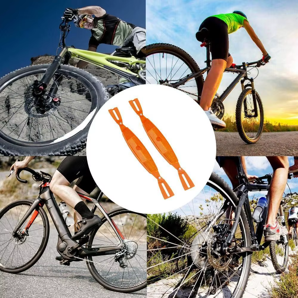 1 paire de réflecteurs de rayons de vélo ABS
