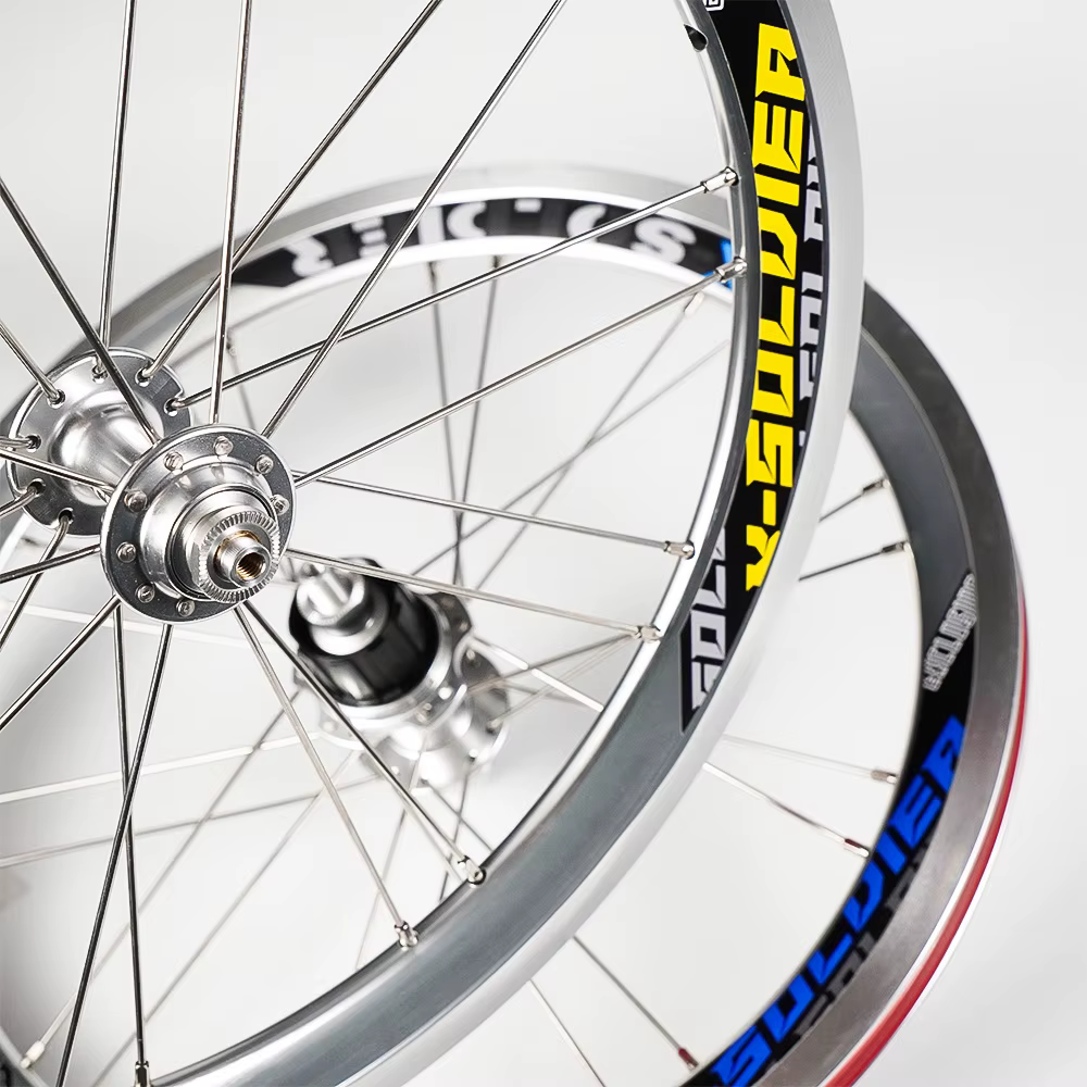 Paire de roues de vélo CNC pour roues de frein Brompton Bike V