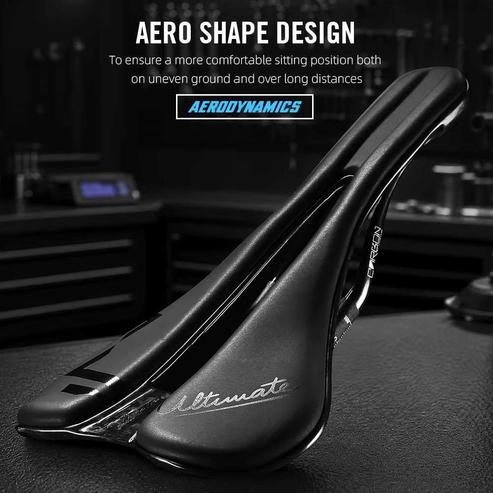 Selle de vélo en carbone imprimée en 3D RYET 135g