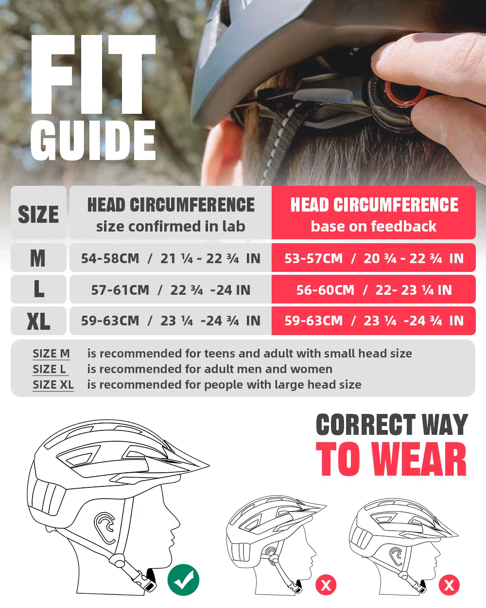 VICTGOAL casque de vélo adulte route VTT casques Sports de plein air sécurité cyclisme accessoires avec feu arrière LED lunettes