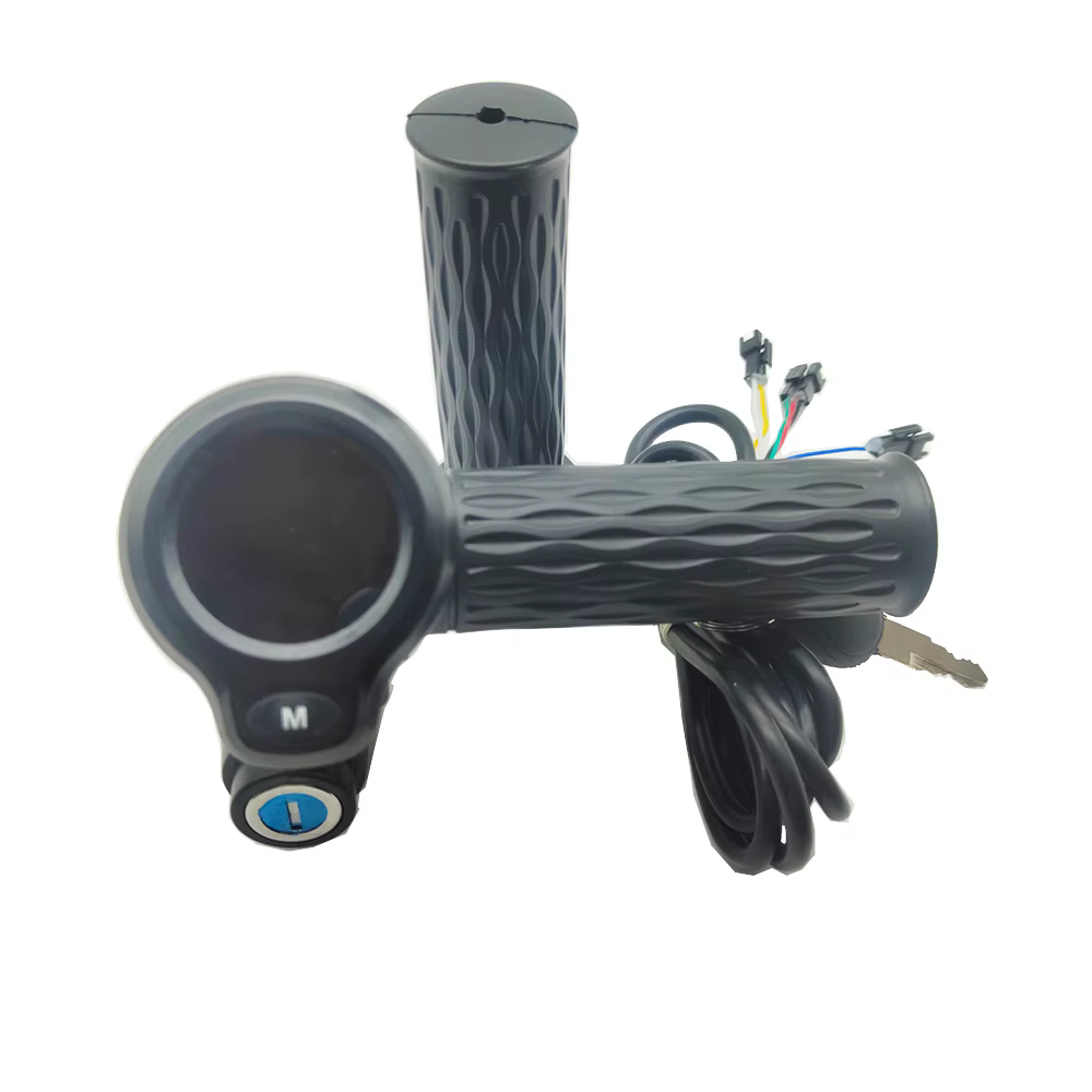 E-bike e-scooter torsion accélérateur 24V 36V 48V 60V 72V avec vitesse LCD affichage interrupteur poignées de guidon pour vélo électrique Scooter