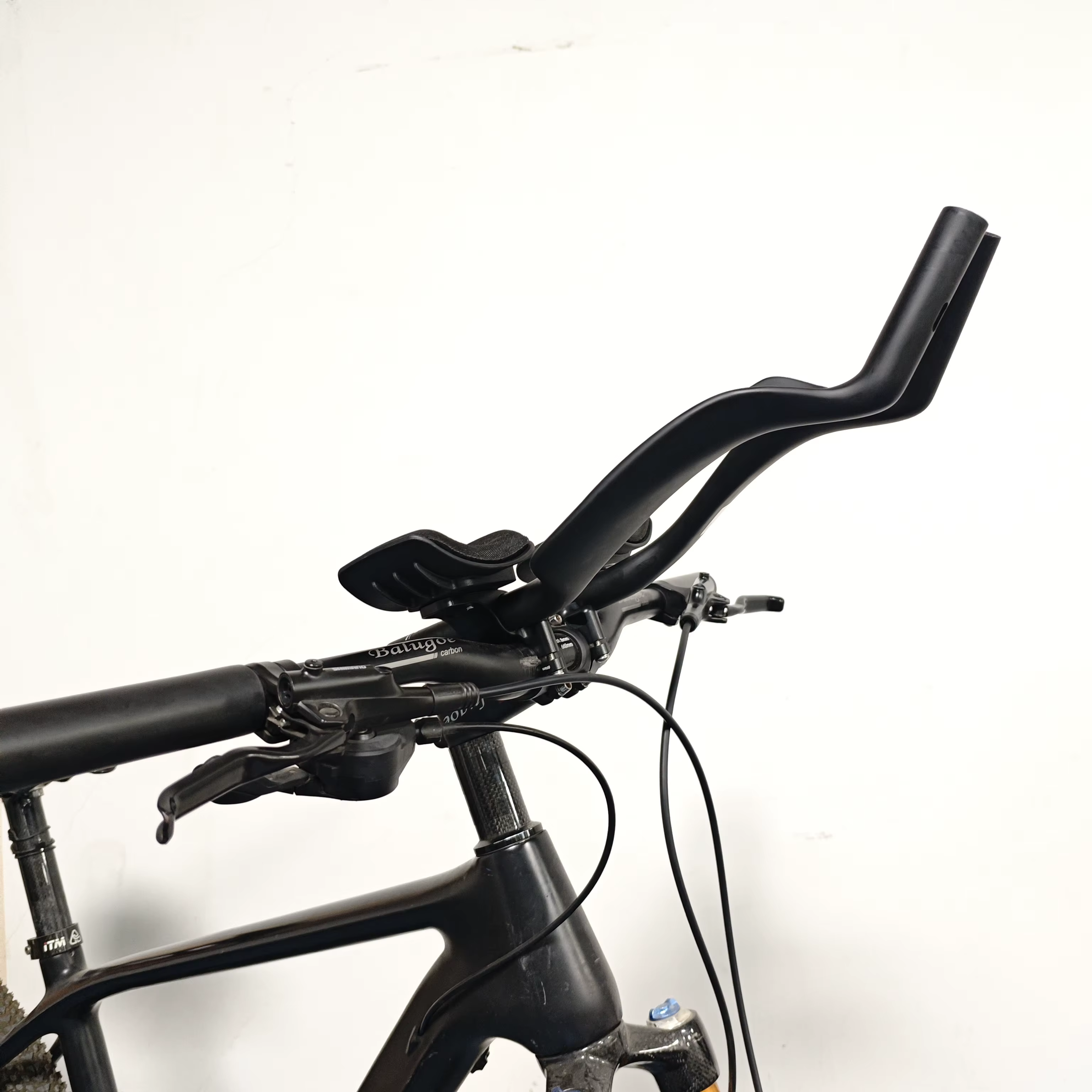 Guidon auxiliaire en fibre de carbone pour vélo de montagne et de route, poignée de repos pour vélo TT, augmentation de la hauteur et modification du diamètre 31.8-22.2