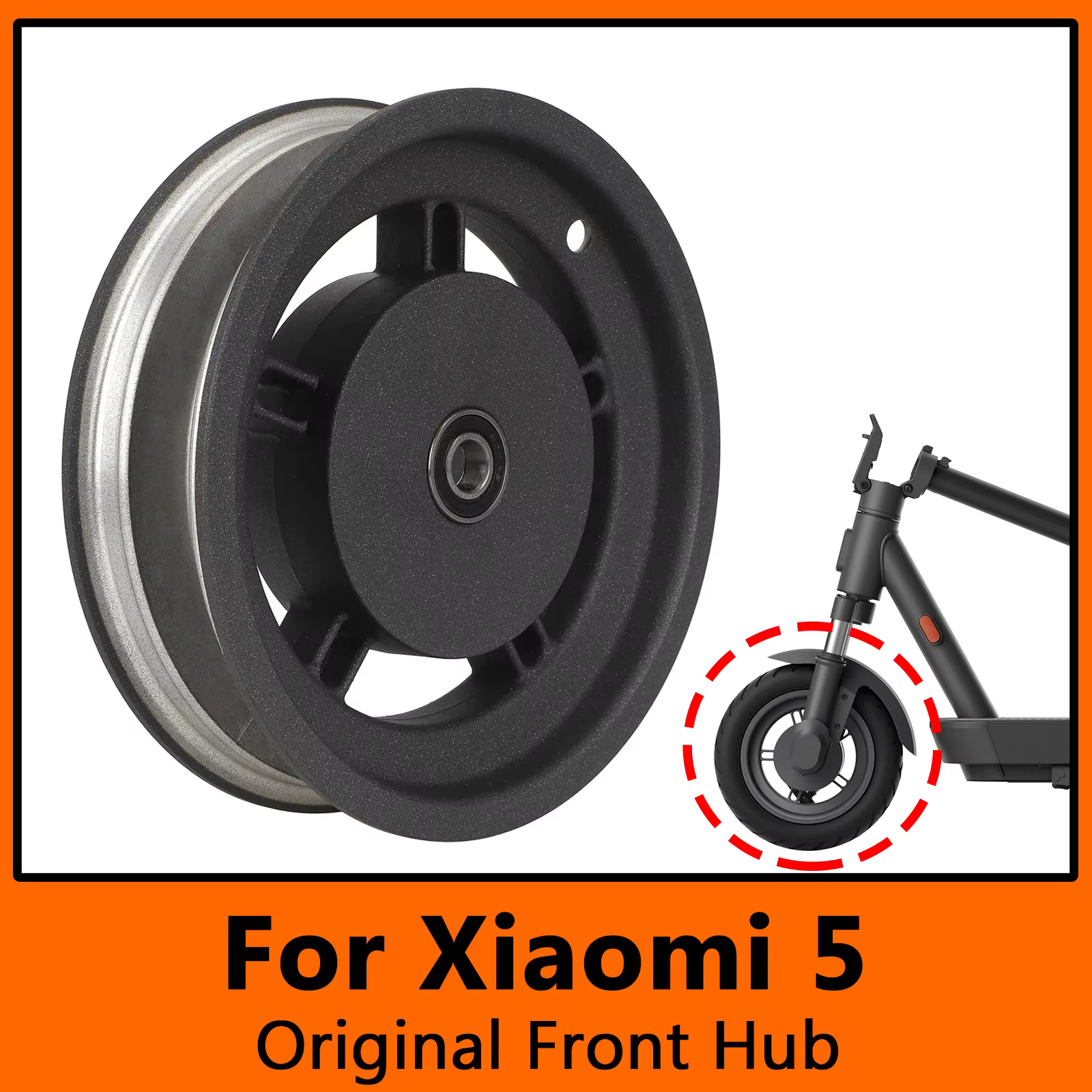 Moyeu de roue avant d'origine pour Scooter électrique Xiaomi 5