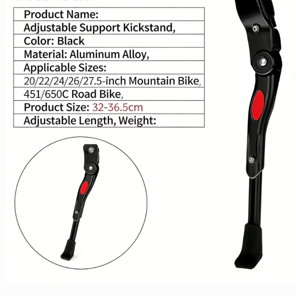 Béquille de Vélo Réglable