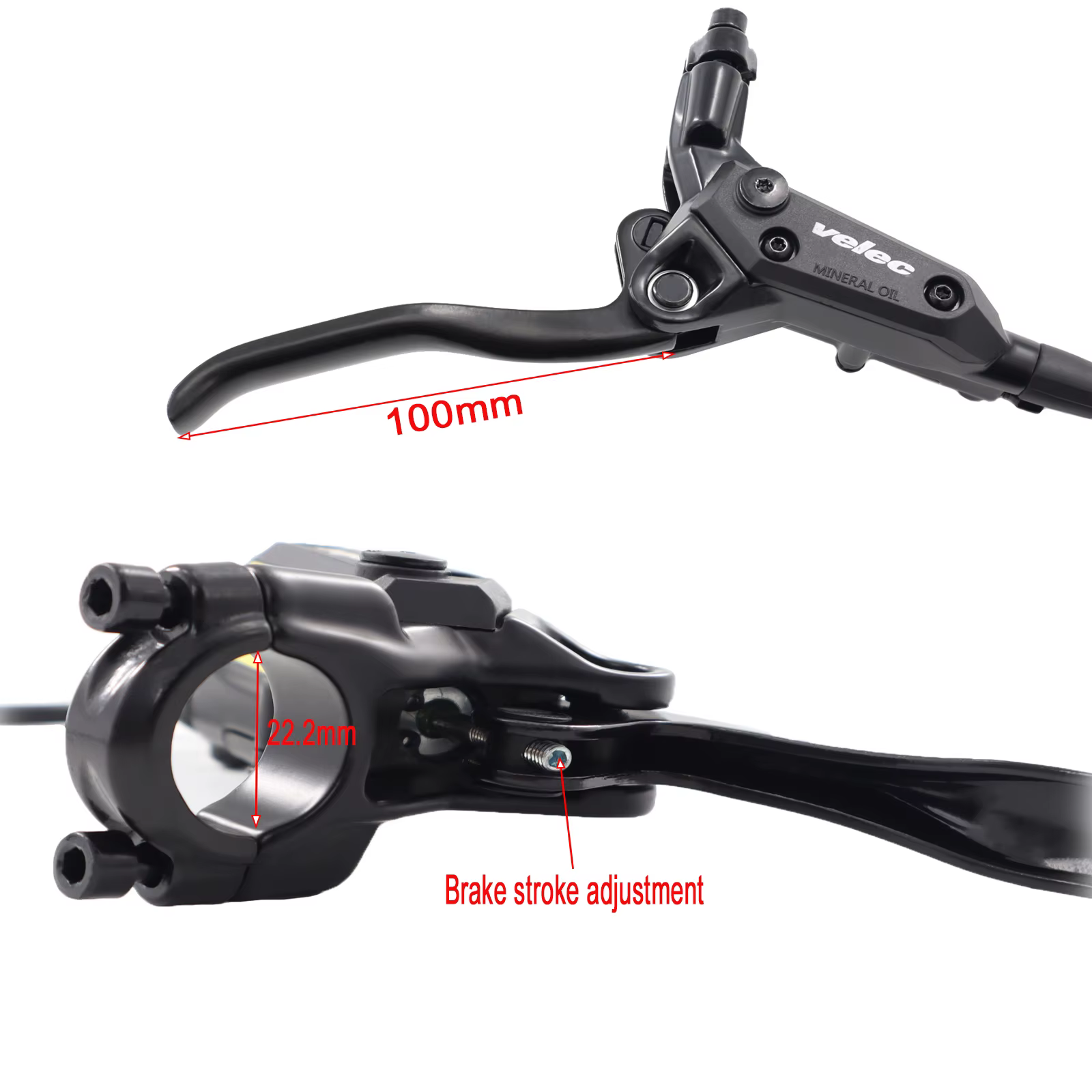 Ensemble de freins à disque hydrauliques Velec EBike pour vélo