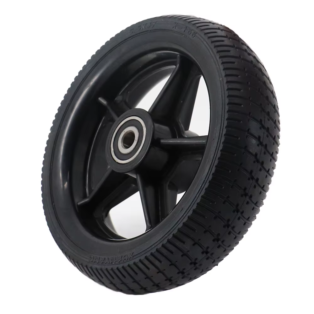 Pneus de trottinette électrique 6,5 pouces, pneu plein anti-explosion, roue auxiliaire, moyeu de roue en alliage d'aluminium, accessoires de modification