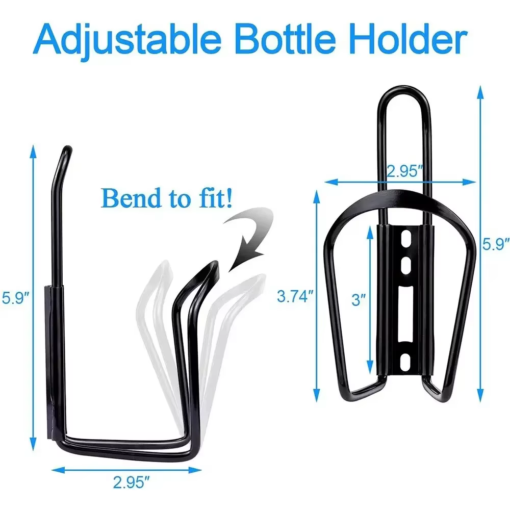 Porte-bouteille d'eau de vélo en alliage d'aluminium