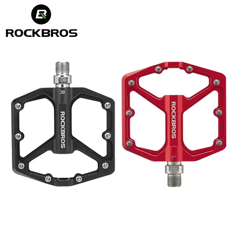 ROCKBROS pédales de vélo en alliage d'aluminium anti-dérapant ultraléger roulement scellé vtt