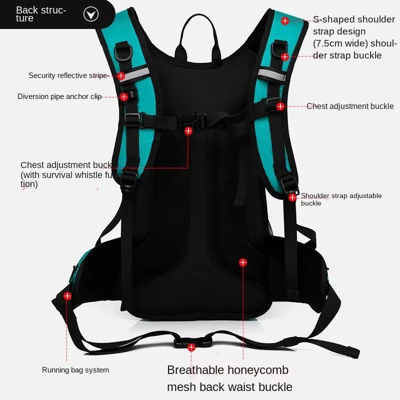 Sac à dos imperméable pour vélo Sac à dos d'hydratation