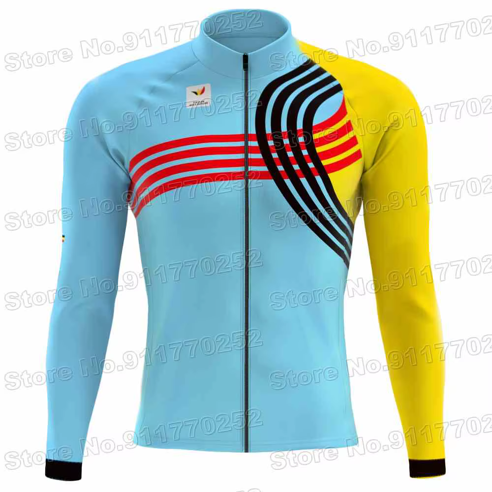 Maillot de cyclisme de l'équipe nationale de Belgique 2025 pour homme